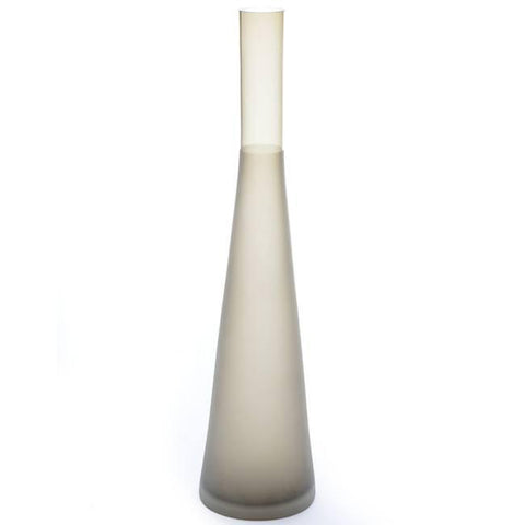Grey Frosted Vase