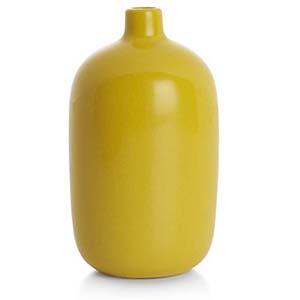 Yellow Ceramic Vase with Small Neck (A+D)