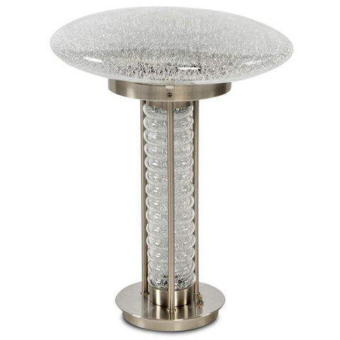 Clear Bubble Glass Futuristic Table Lamp