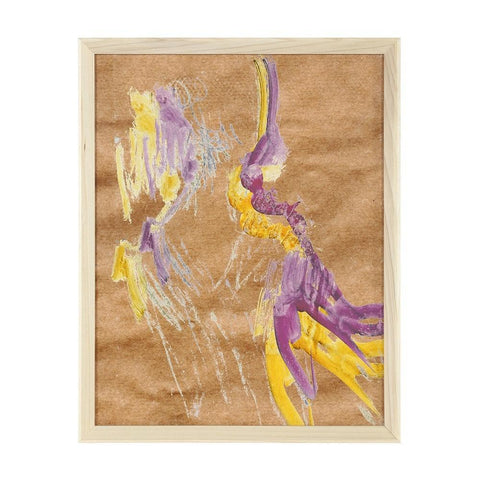 0821 (A+D) Ballerina Purple Yellow (12" x 15")