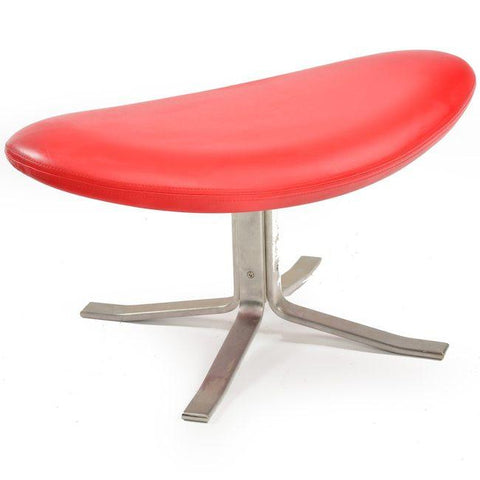 Red Scoop Ottoman