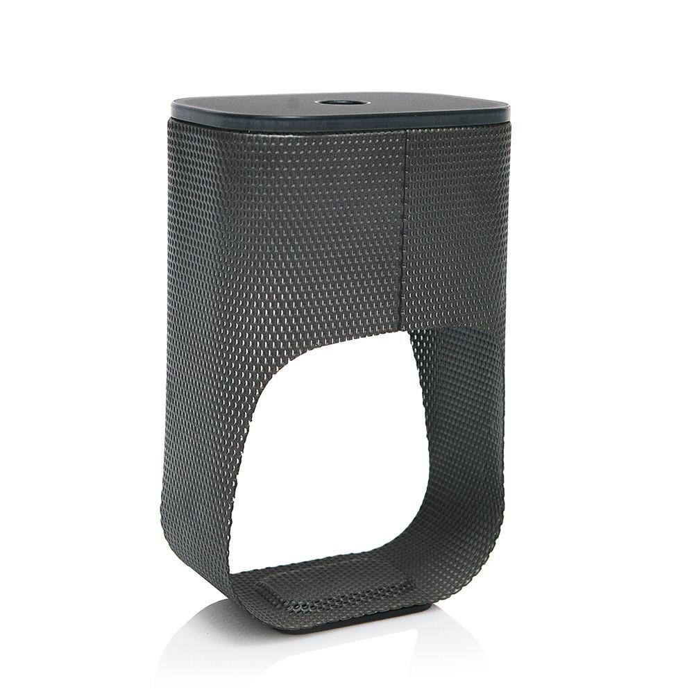 Black Perforated Table Lamp
