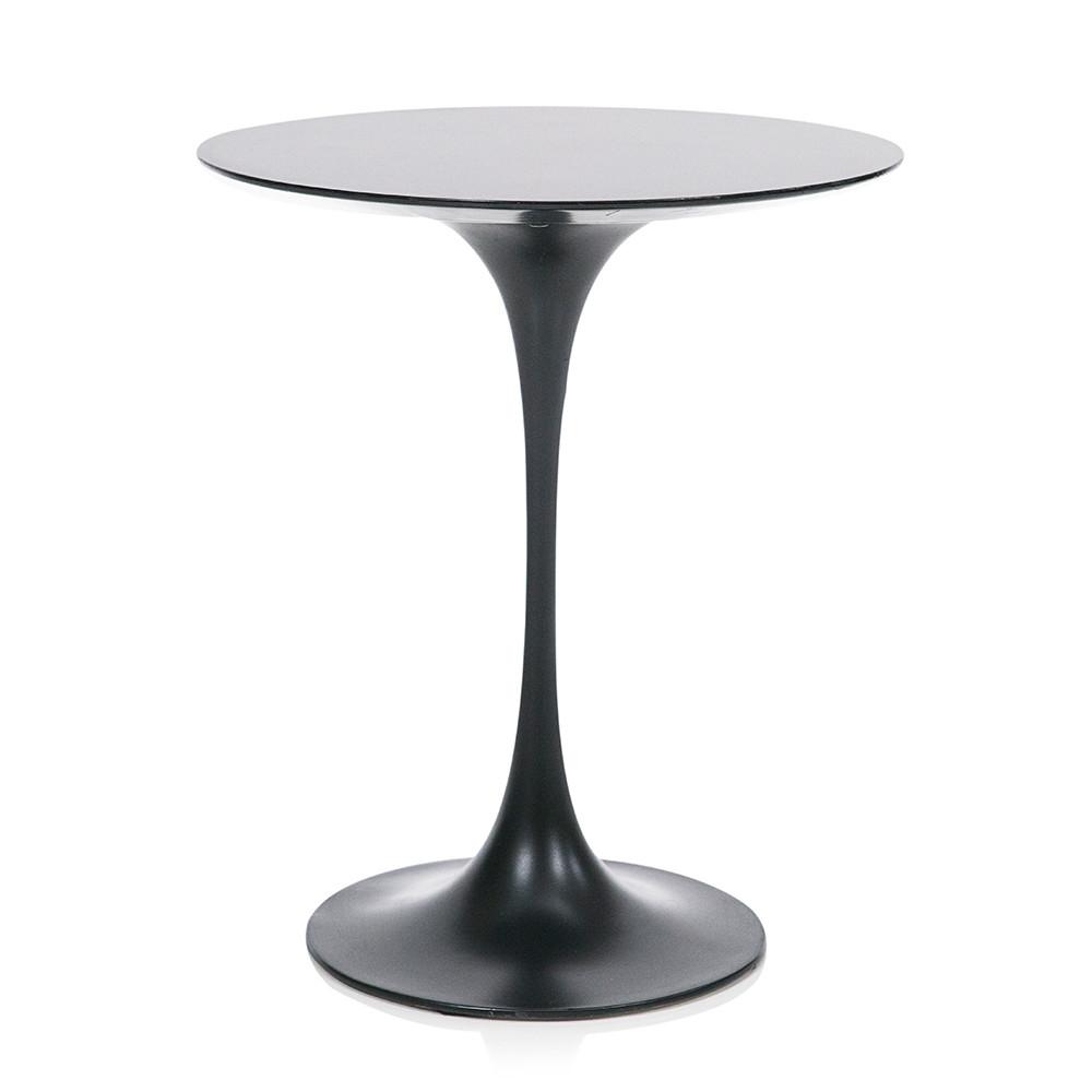 Black Saarinen Style Side Table