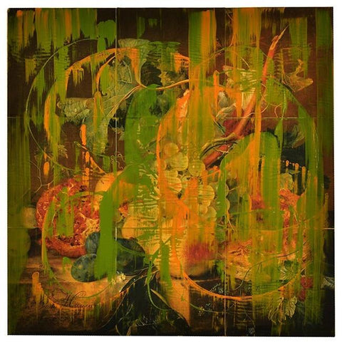 0686 (A+D) Green Washed Still Life (24" x 24")