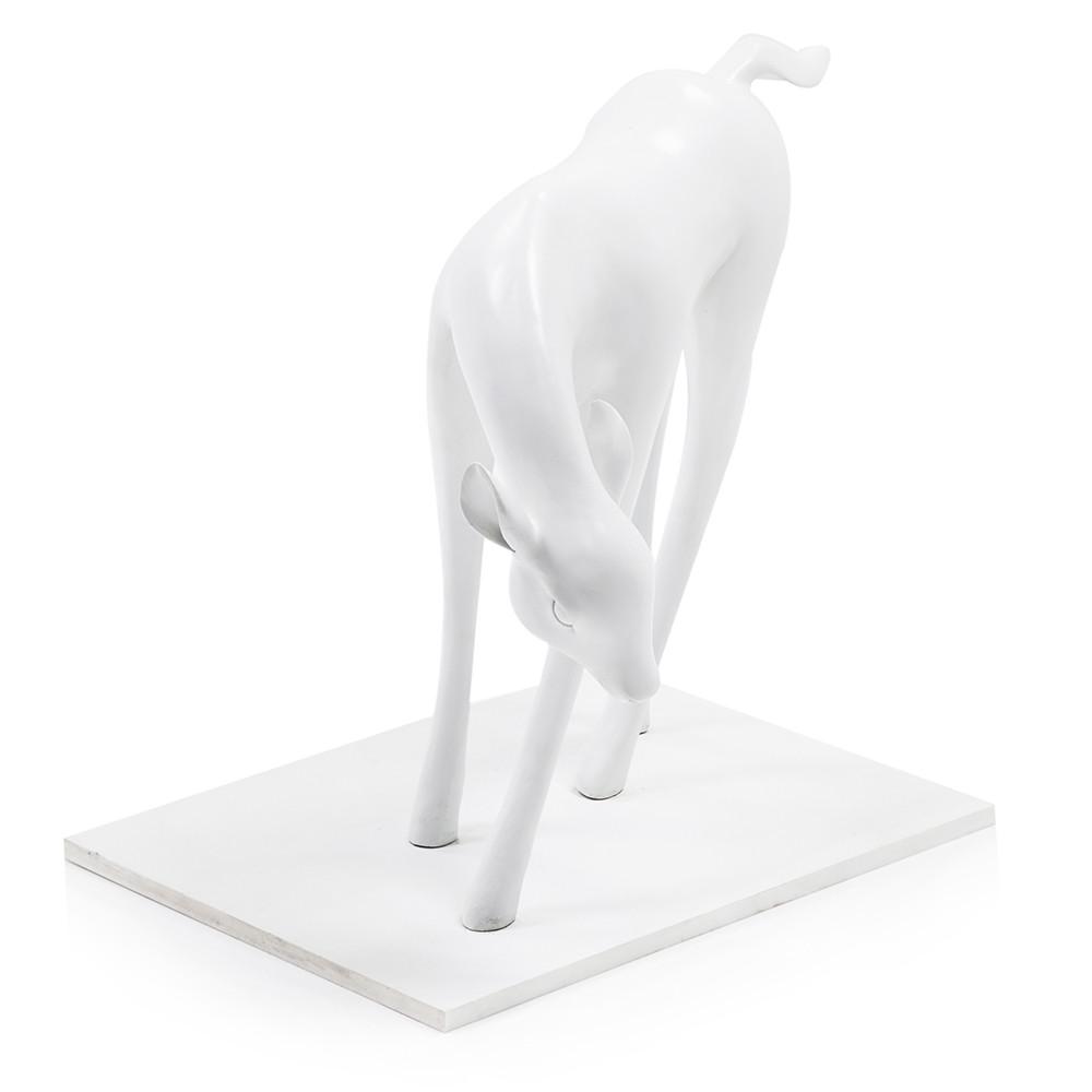 White Deer Sculpture