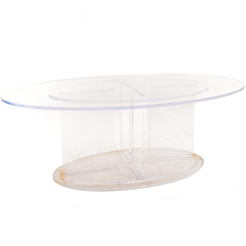 Lucite Oval Dining Table