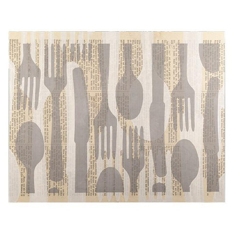 0348 (A+D) Flatware Gray & White (50" x 40")