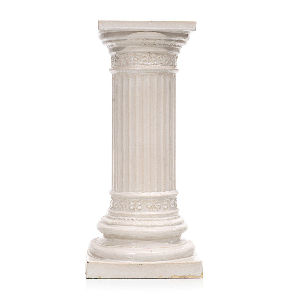 Gil Column White Greek Column Pedestal - Gil & Roy Props