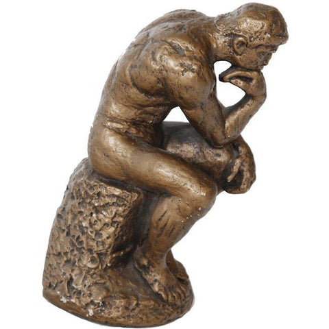 Bronze Thinking Man Sculpture