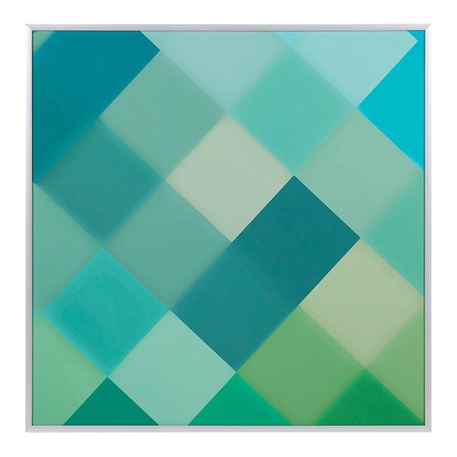 0488 (A+D) Blue Green Diagonal B (21" x 21")