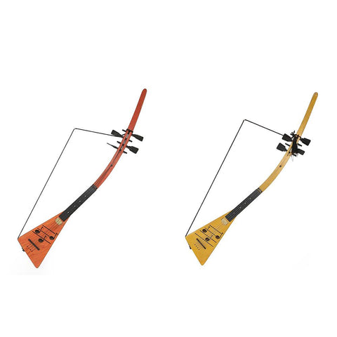 Pair of Long Balalika Instruments Wall Art