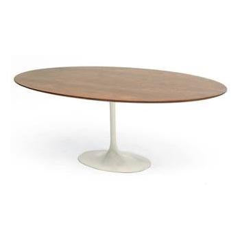 Oval Walnut Saarinen Dining Table