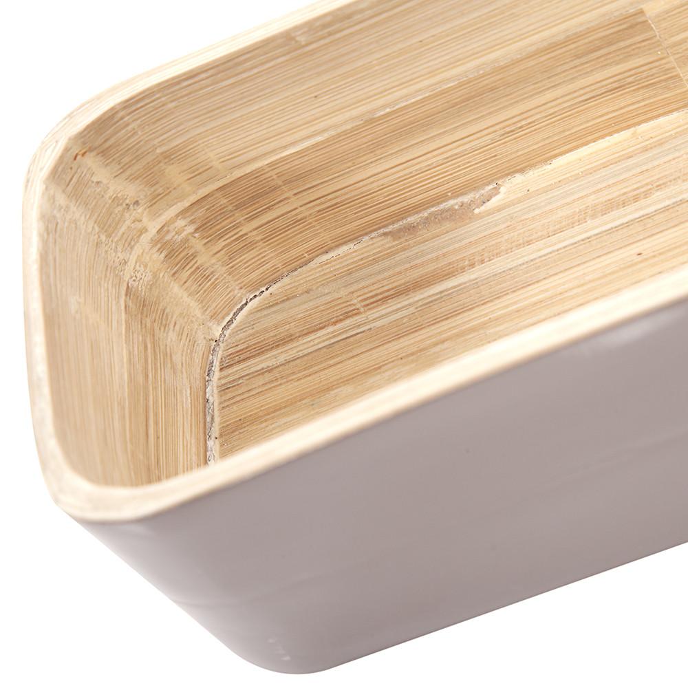 Tan Grey Wood Planter Box (A+D)