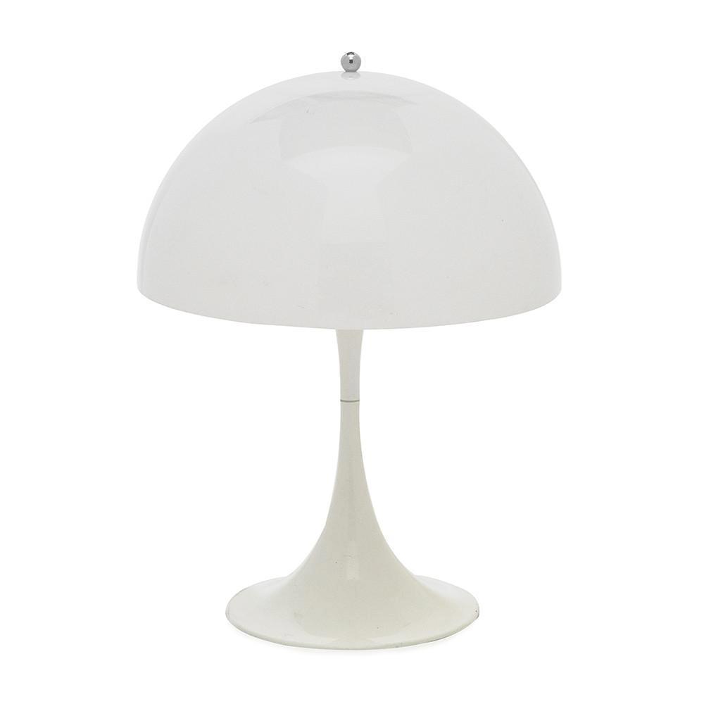 White Mushroom Tulip Base Table Lamp
