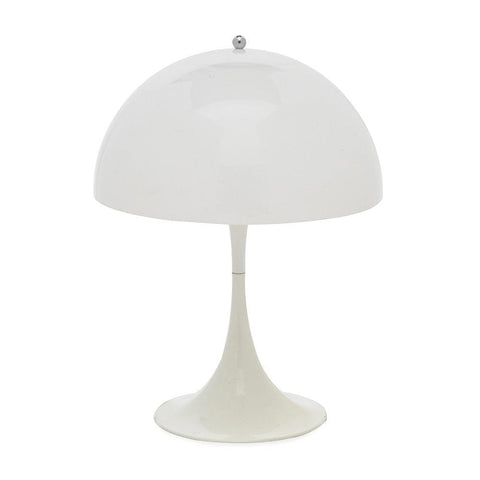 White Mushroom Tulip Base Table Lamp