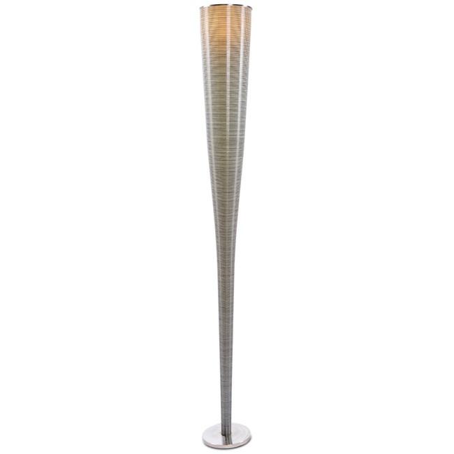 Striped Cone Floor Lamp
