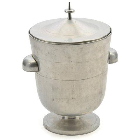 Silver Metal Ice Bucket with Lid