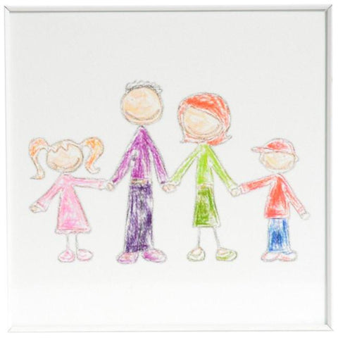 0761 (A+D) Crayon Happy Family Artwork