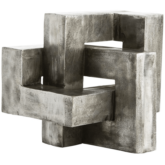 Grey Black Knot Sculpture (A+D)