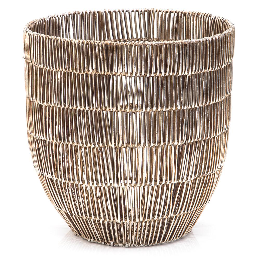 Gold Woven Basket (A+D)