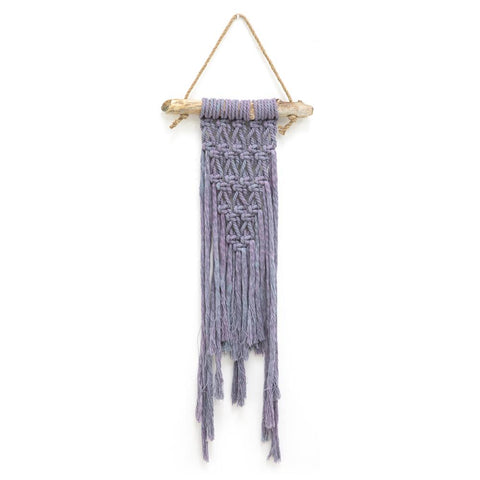 1030 (A+D) Purple Long Hanging Macrame
