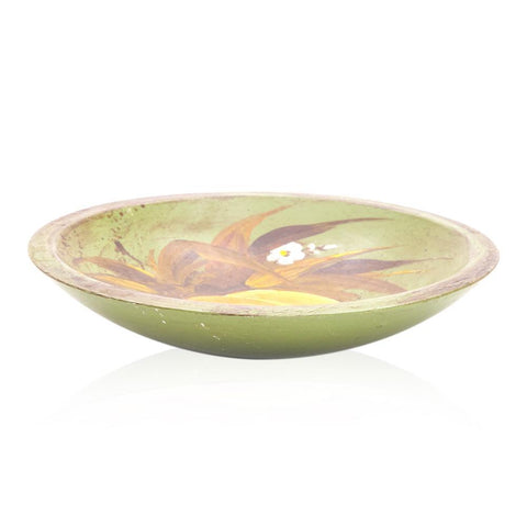 Green Wood Peach Plate (A+D)