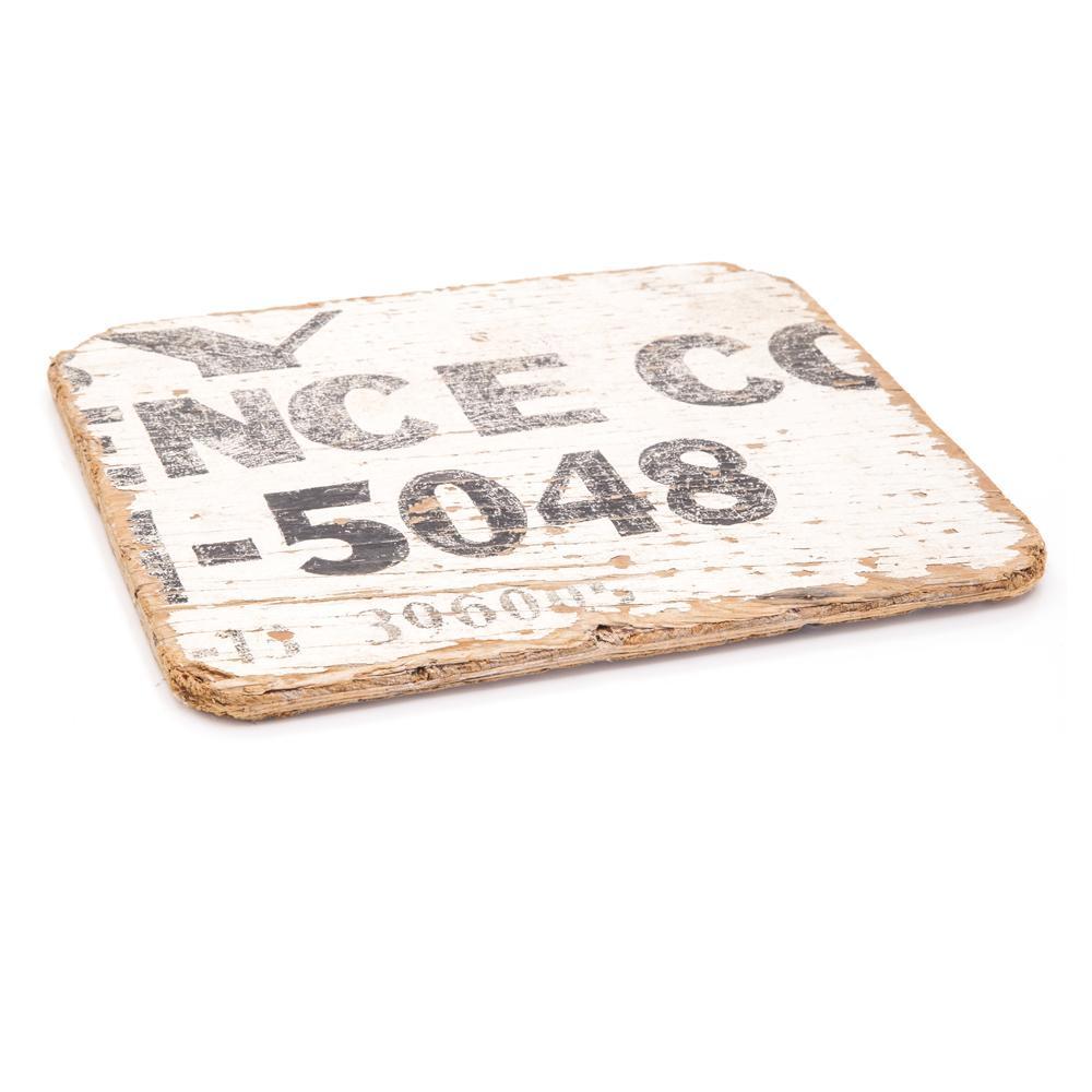 White Wood Address Plaque (A+D)