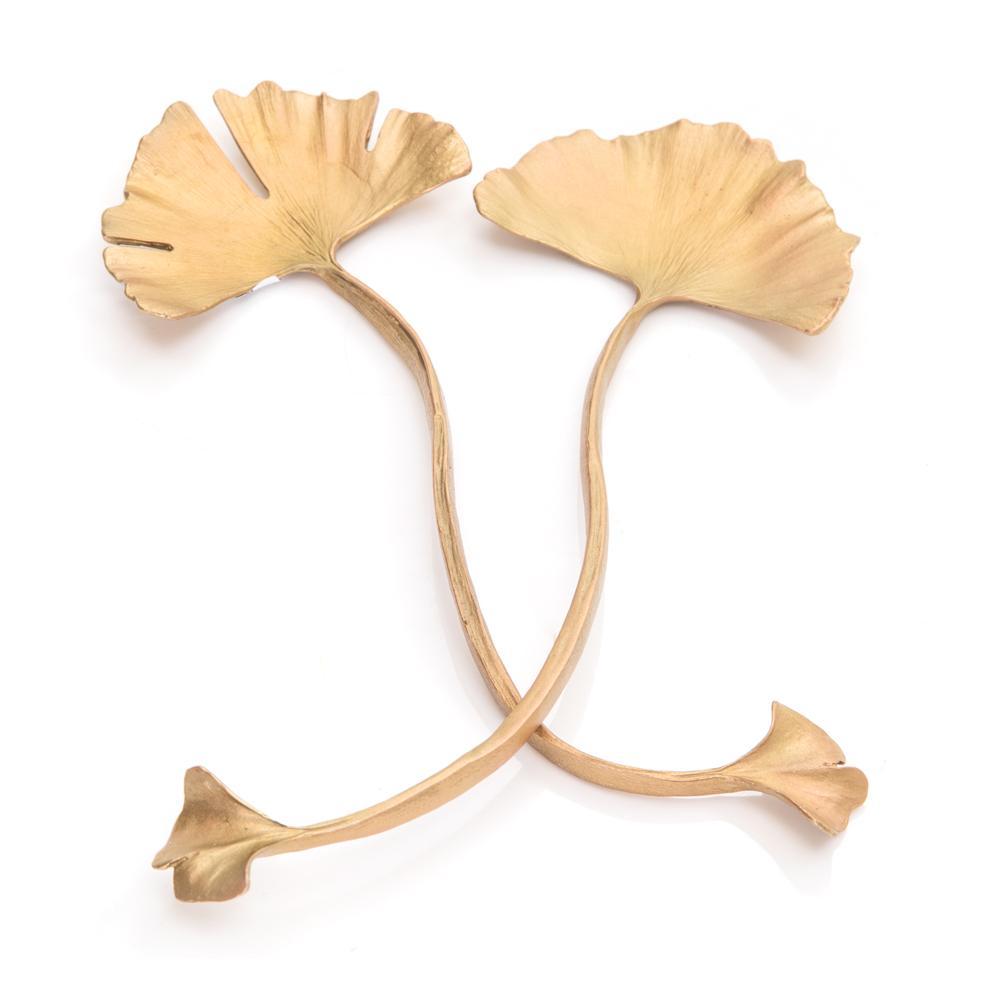 Gold Ginko Leaf Objects (A+D)