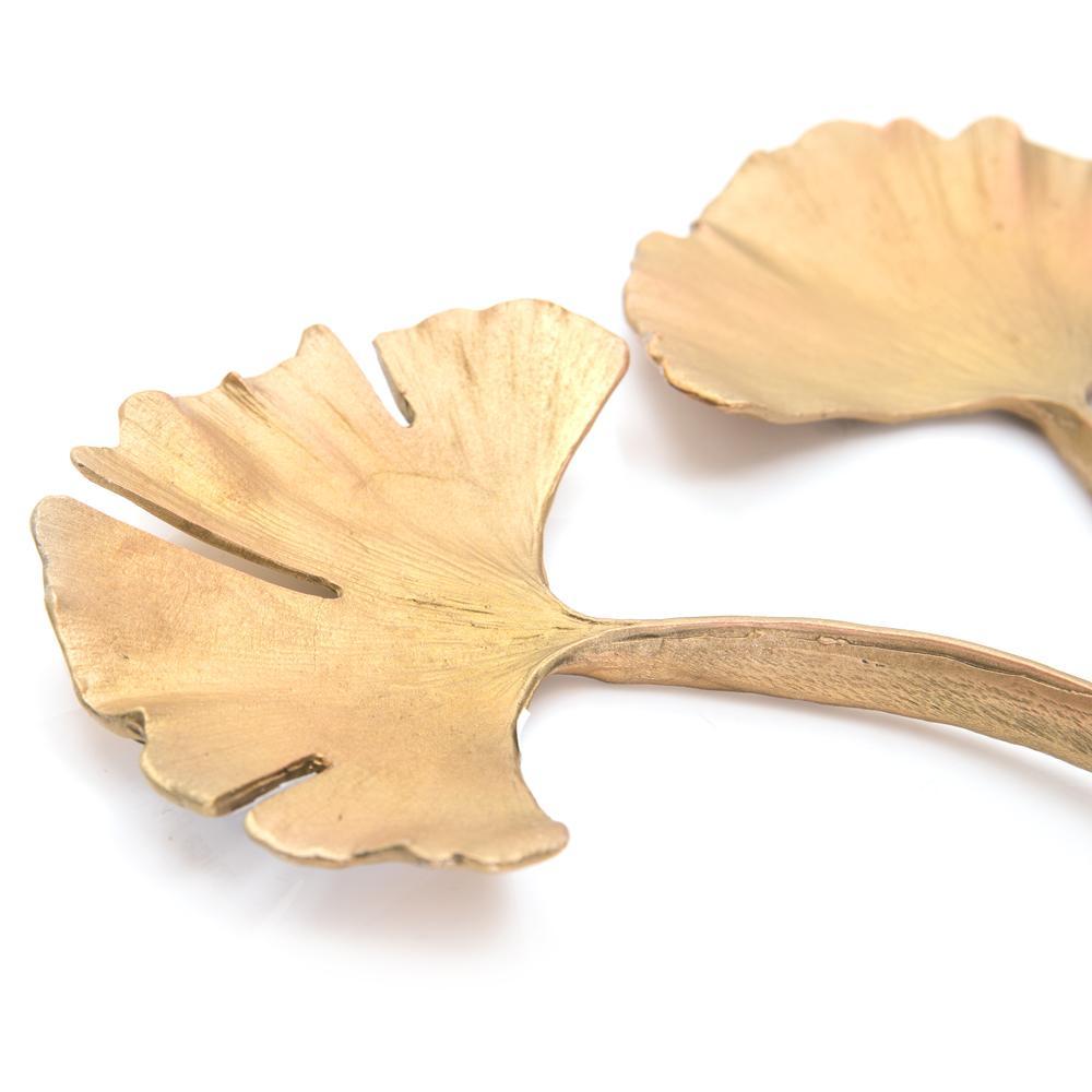 Gold Ginko Leaf Objects (A+D)