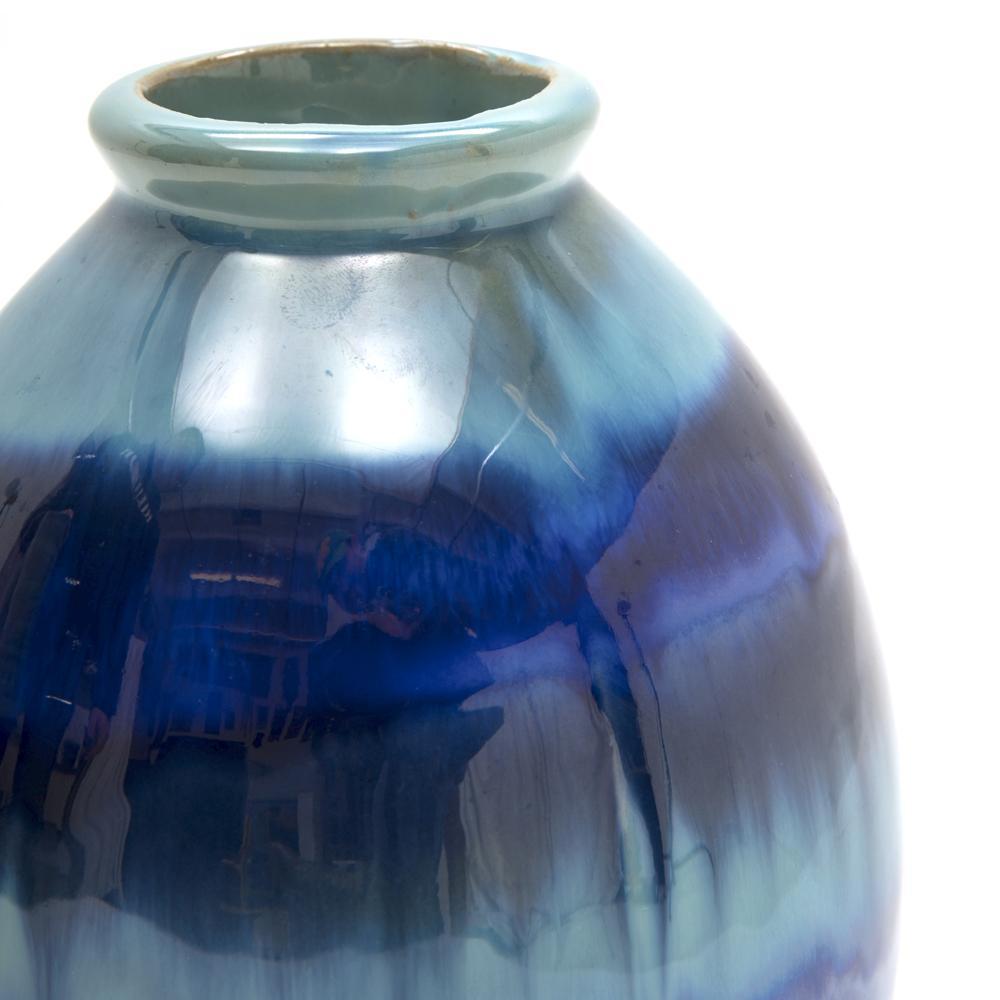 Blue Melting Glaze Vase (A+D)