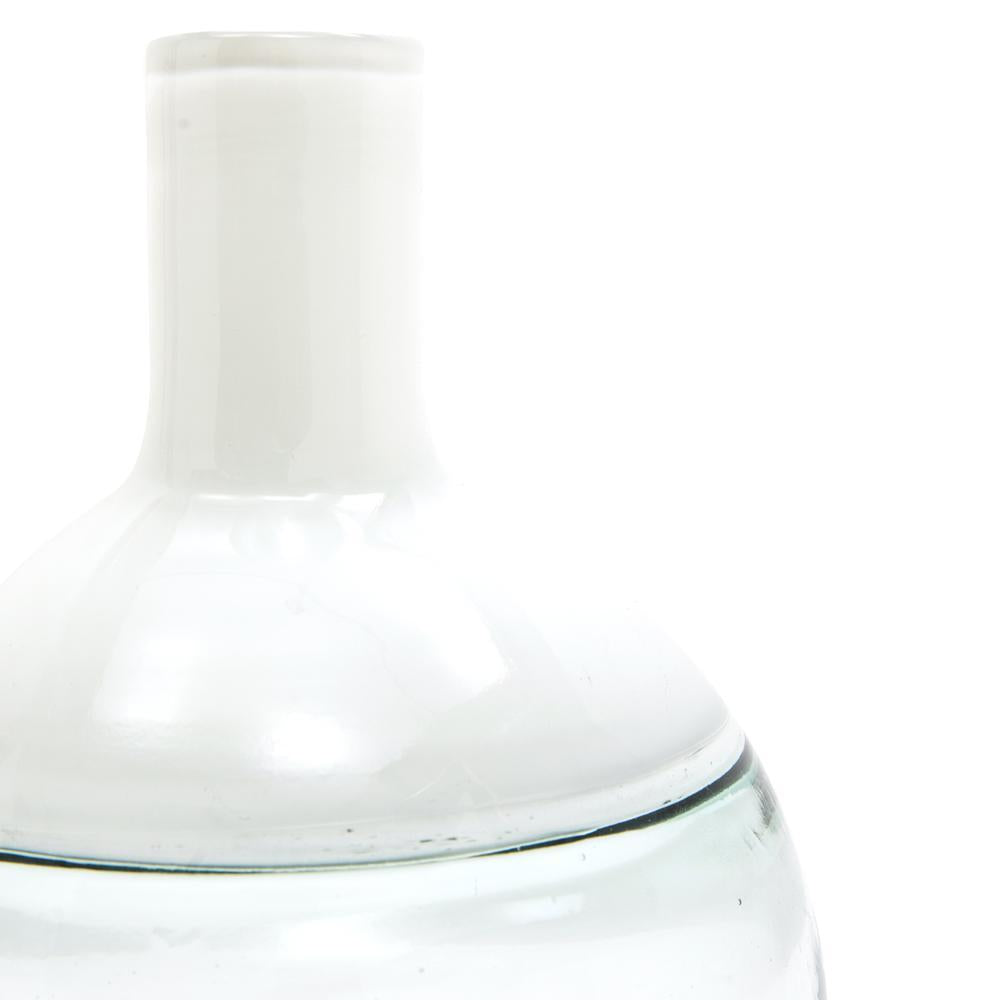 White Glass Vase Round (A+D)