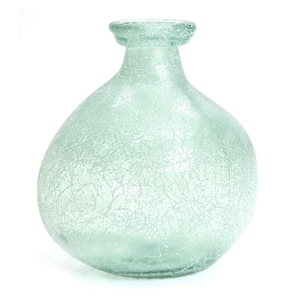 Green Glass Organic Vase (A+D)