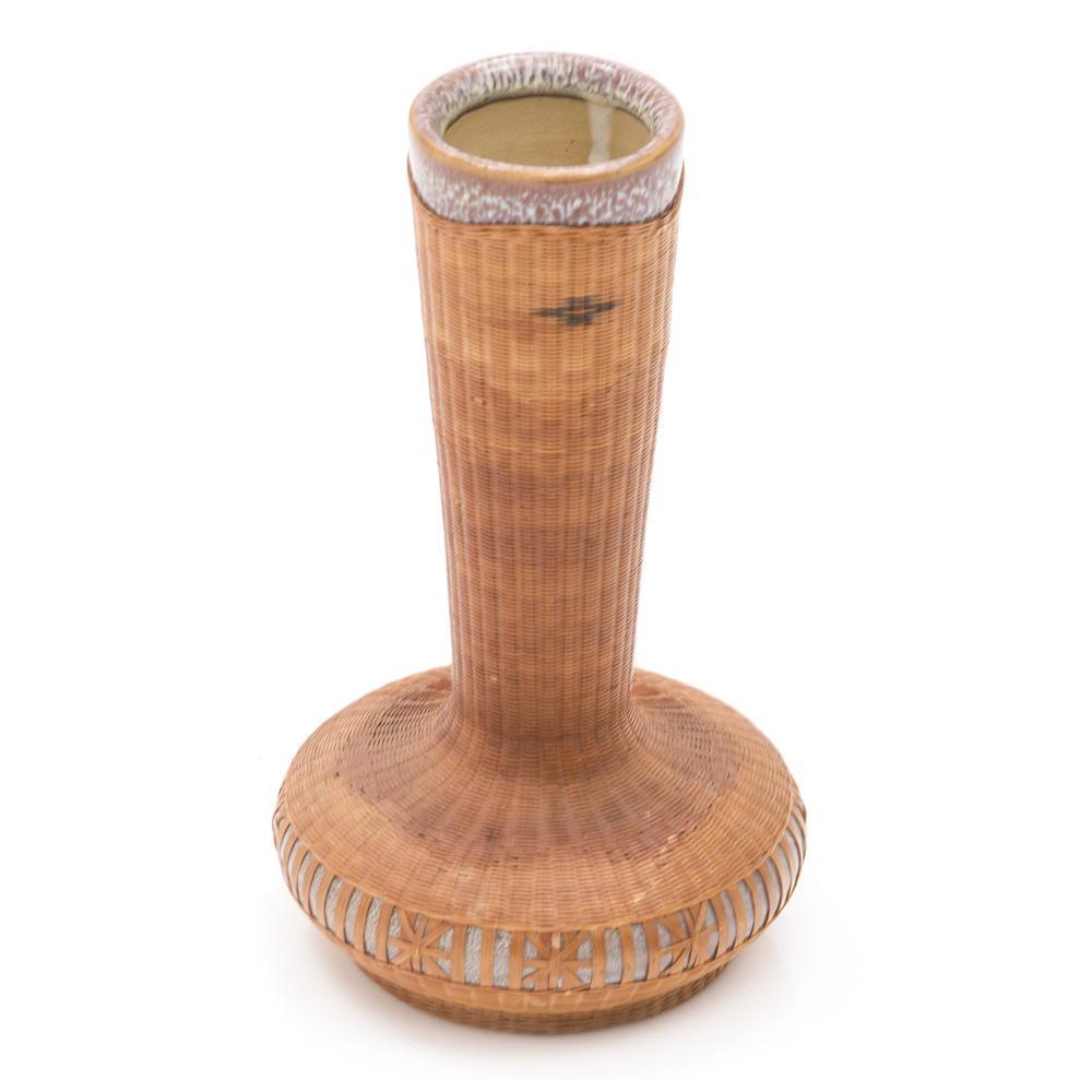 Wood Light Rattan Woven Vase (A+D)
