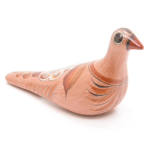 Orange Ceramic Bird Feather Chest (A+D)
