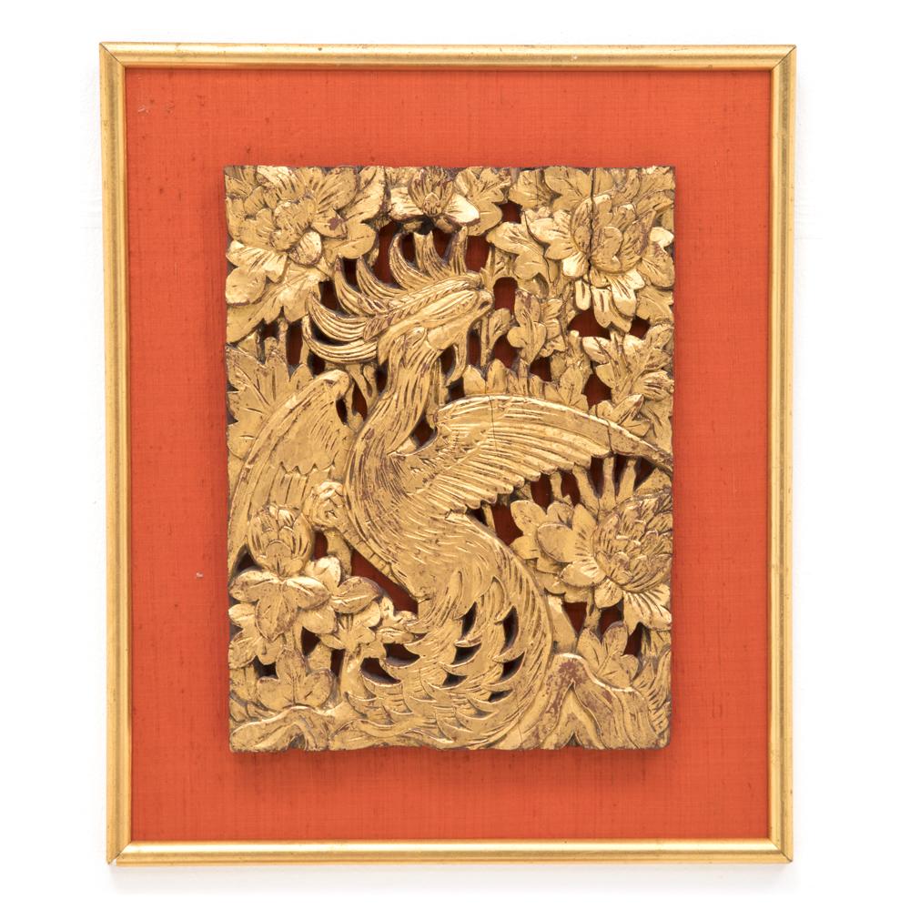 0048 (A+D) Gold Phoenix Carving