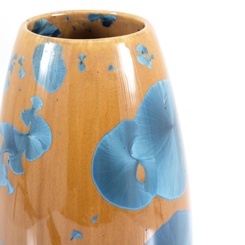 Orange Vase with Blue Design (A+D)