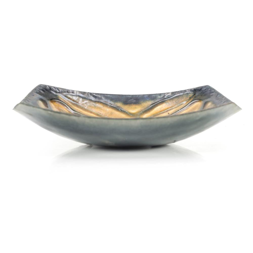 Gold Abstract Square Bowl (A+D)