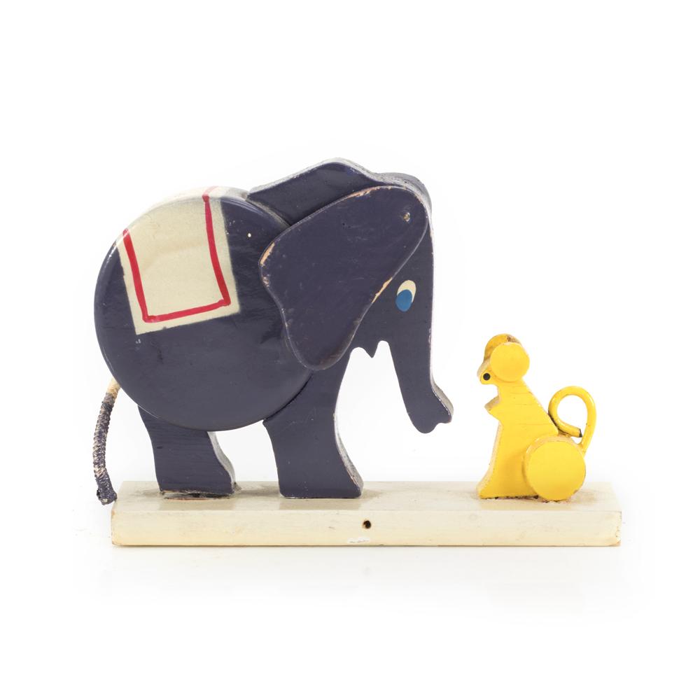 Multi Wooden Elephant Mouse Toy (A+D)