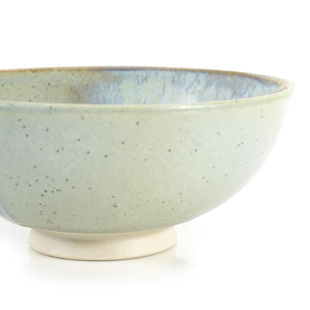 Green Aqua Light Stoneware Bowl (A+D)