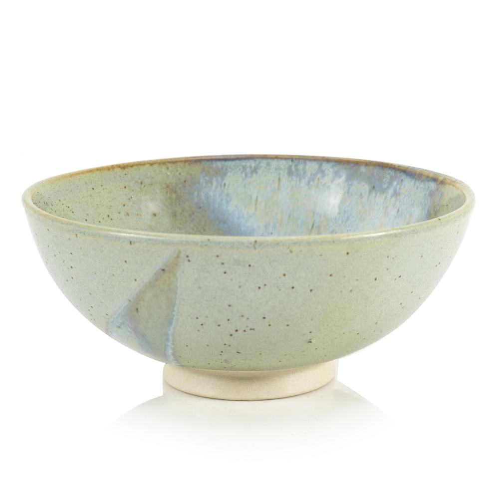 Green Aqua Light Stoneware Bowl (A+D)