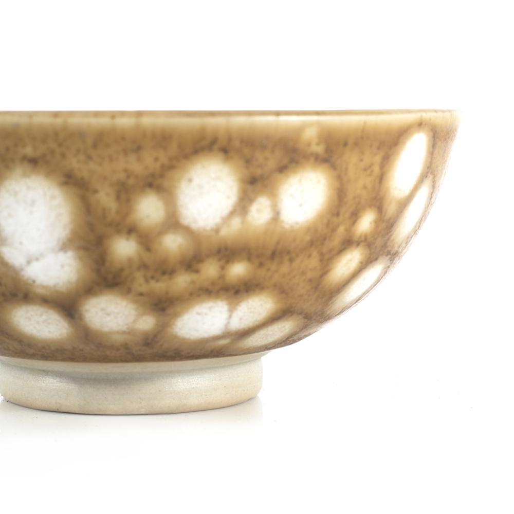 Tan White Stoneware Bowl (A+D)