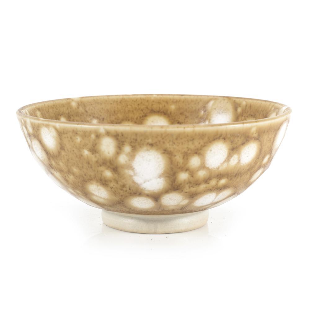 Tan White Stoneware Bowl (A+D)