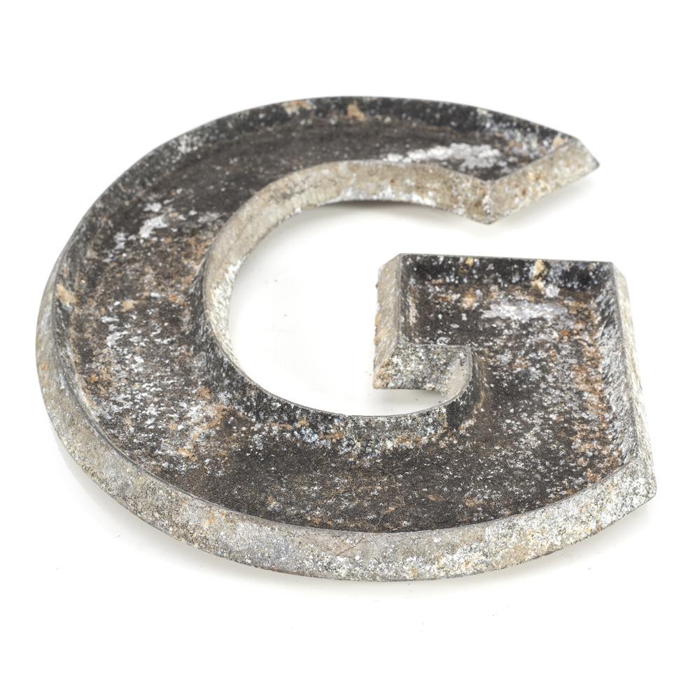 Grey Rustic Letter " G" (A+D)