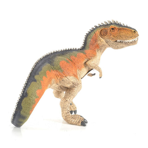 Orange and Green Plastic Toy Tyrannosaurus Rex (A+D)