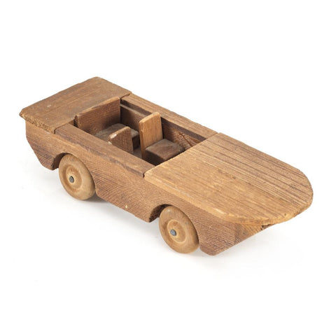 Wood Light Toy Boat Car (A+D)