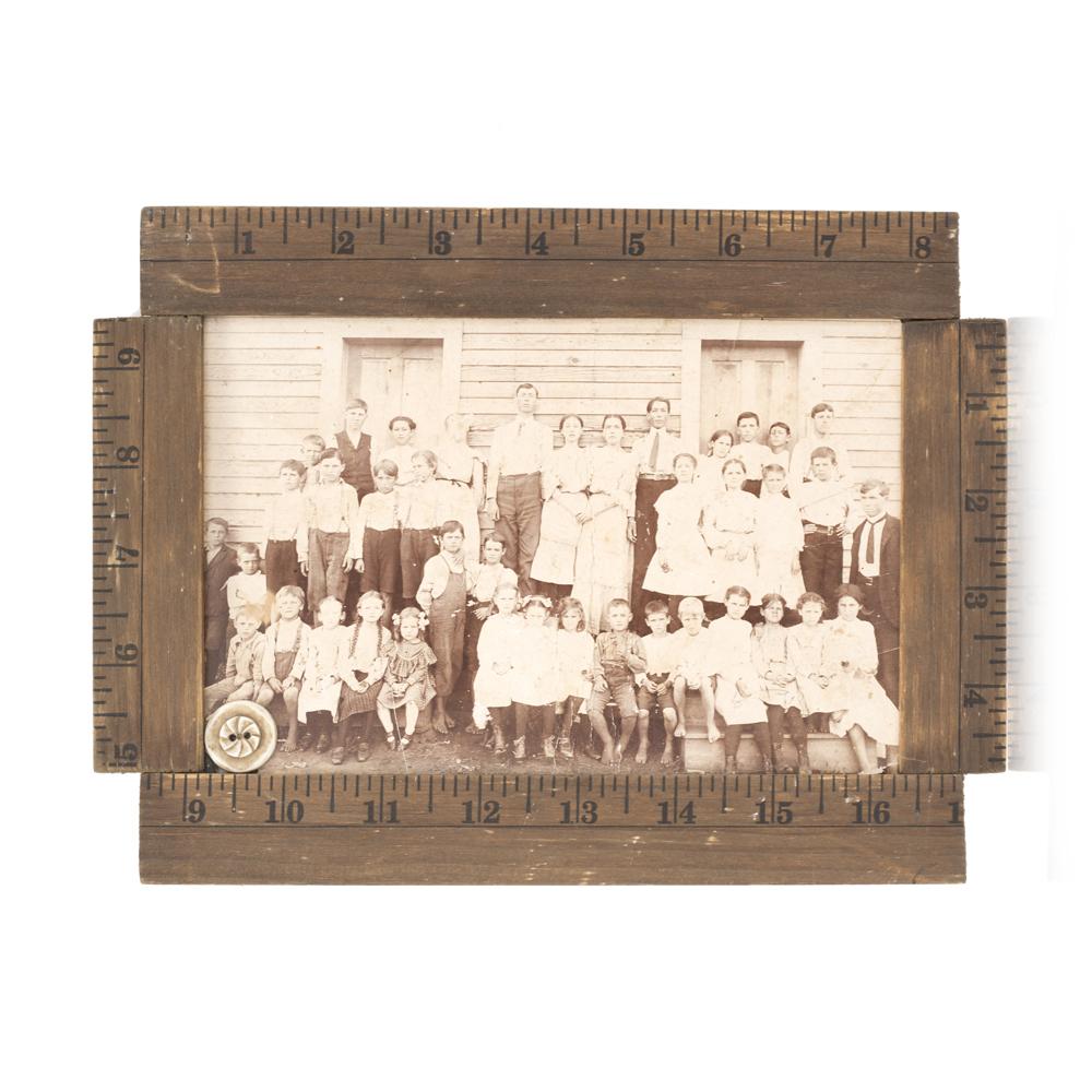 Brown School Photo with Ruler Frame (A+D)