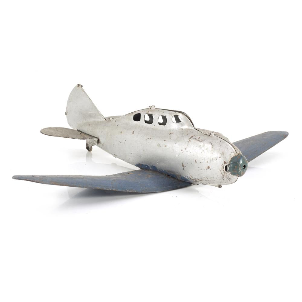 Silver Metal Airplane (A+D)