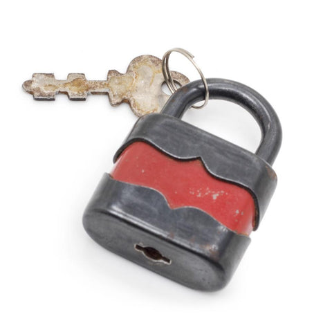 Red Metal Lock (A+D)