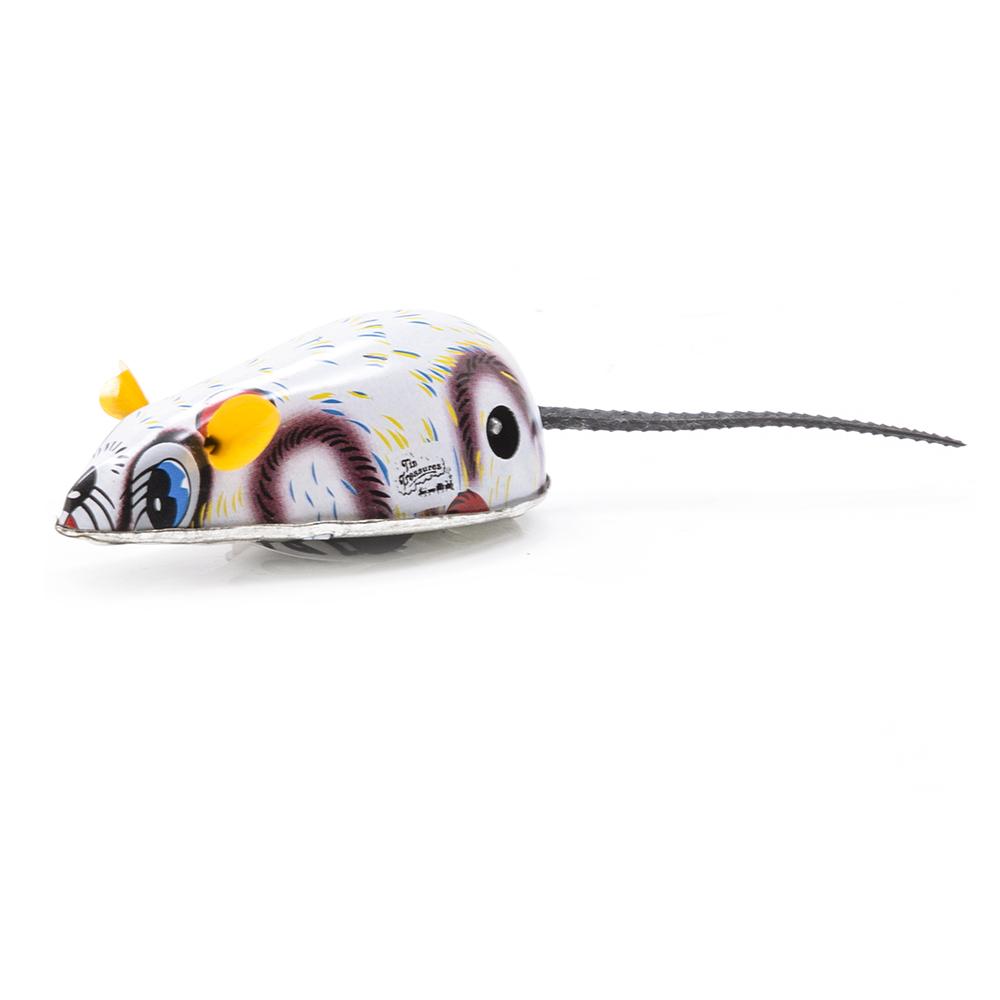 White Metal Vintage Mouse Toy (A+D)