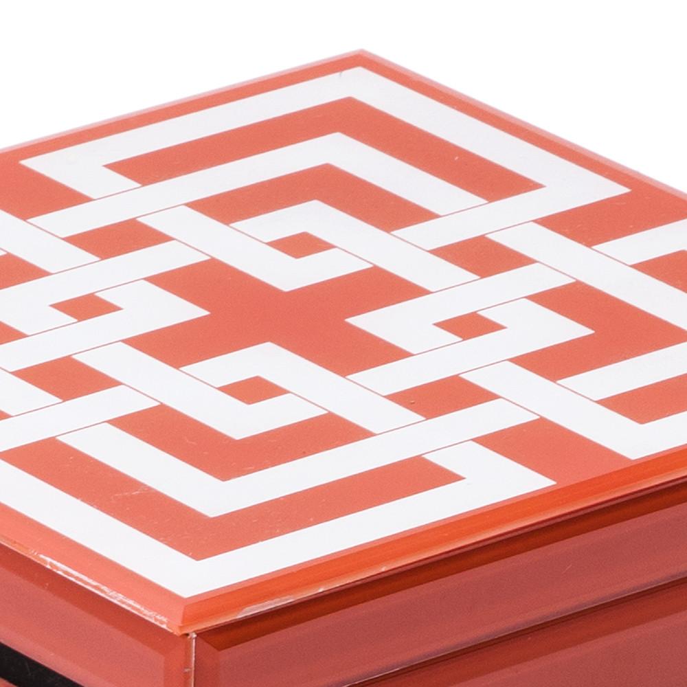 Orange Abstract Squares Box (A+D)